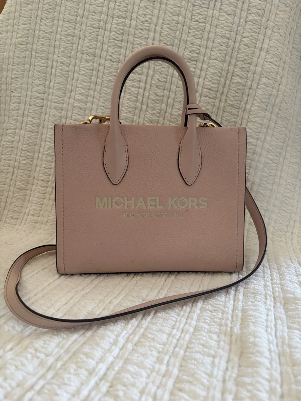 Michael Kors Blush Pink Leather Top-Handle Satchel